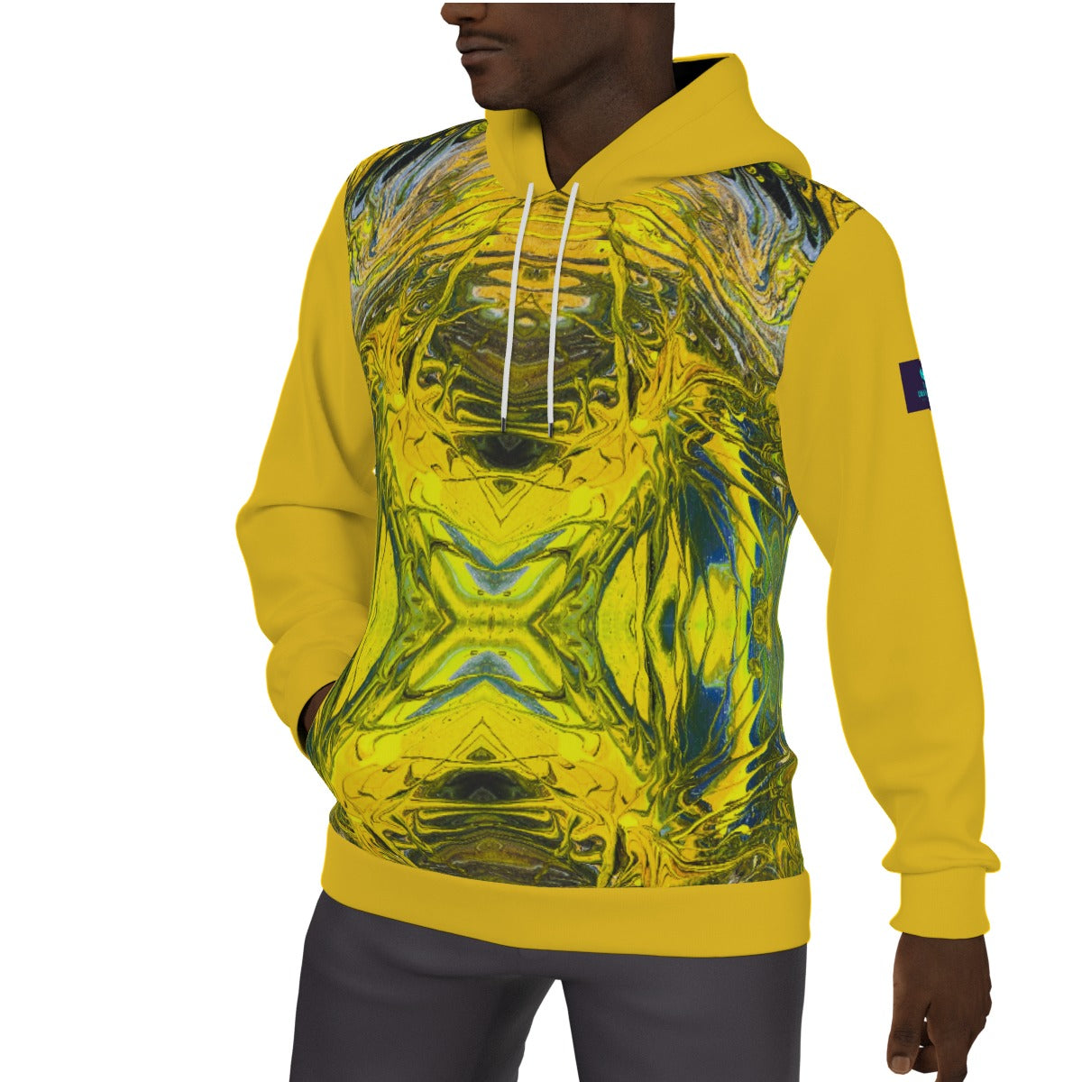 All-Over Print Men's Thicken Pullover Hoodie