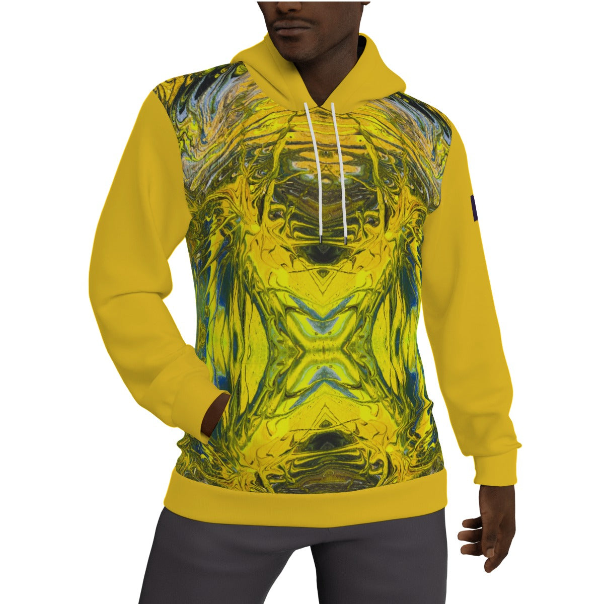 All-Over Print Men's Thicken Pullover Hoodie