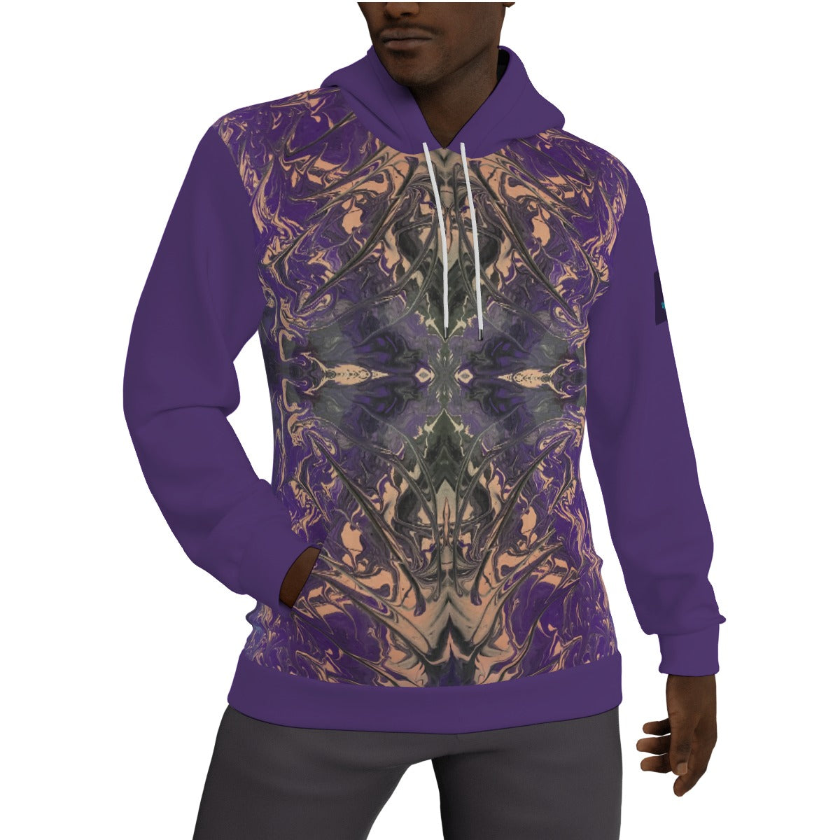 All-Over Print Men's Thicken Pullover Hoodie